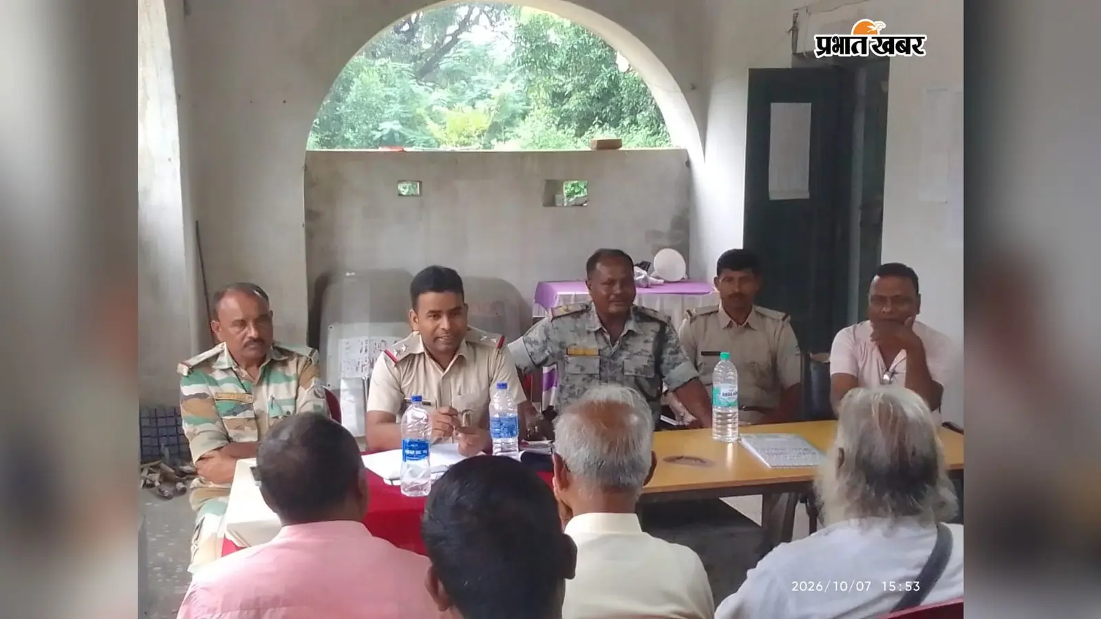 दुर्गा पूजा में हुड़दंग किया तो खैर नहीं, राजाभीठा पुलिस ने शांति समिति के साथ बनाई रणनीति