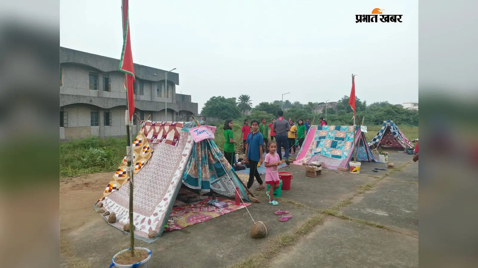 साहिबगंज नवोदय में हुनर की पाठशाला, स्काउट-गाइड कैंप में बच्चों ने सीखे कई  गुर