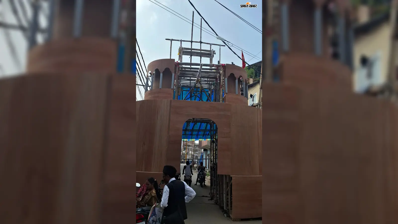 मेदिनीनगर में 35 फीट ऊंचे मंदिर प्रारूप के पंडाल में सजेगी मां दुर्गा की भव्य प्रतिमा