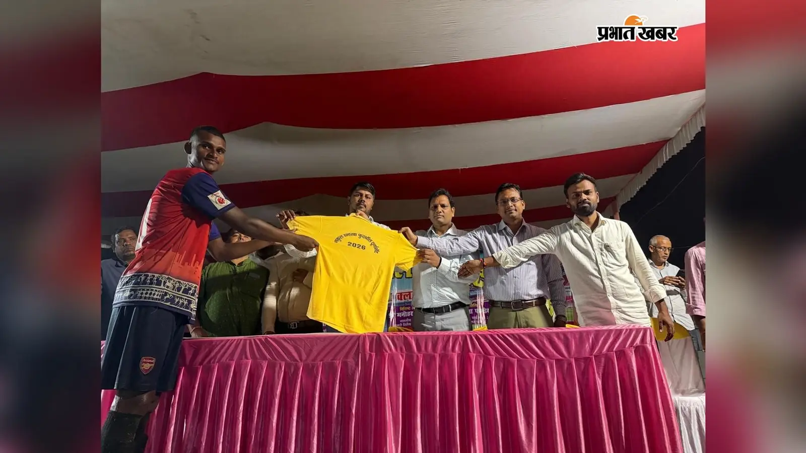 नकुल मेमोरियल फुटबॉल टूर्नामेंट में रोमांचक मुकाबला, बाराडीह ने वाइबीसी को दी शिकस्त