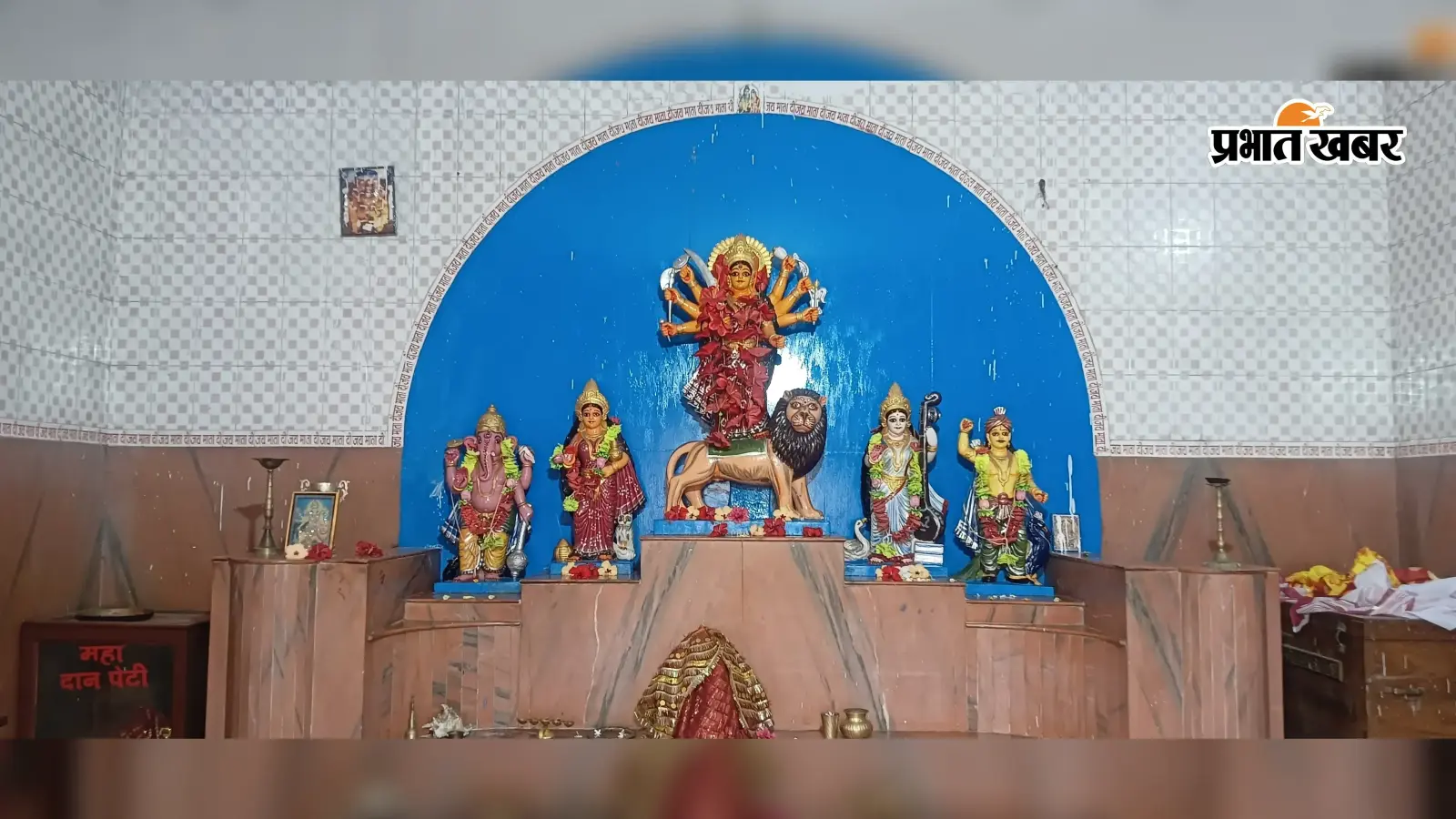 बाघमारा के मुराइडीह में चर्च की तर्ज पर बनेगा दुर्गापूजा पंडाल, 71 फीट ऊंचा और 65 फीट चौड़ा होगा