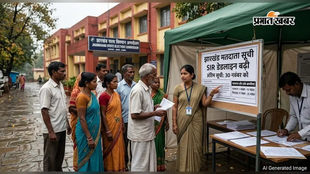 झारखंड में SIR की डेडलाइन बढ़ी, अब 30 नवंबर को जारी होगी अंतिम मतदाता सूची; जानें कब तक होगा सत्यापन और दावे-आपत्तियों का निपटारा