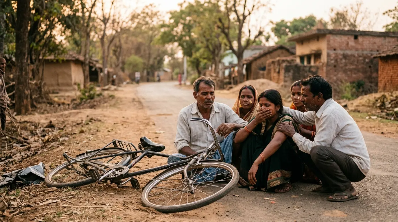 गिरिडीह में सड़क हादसे में साइकिल सवार की मौत, परिवार पर टूटा दुखों का पहाड़