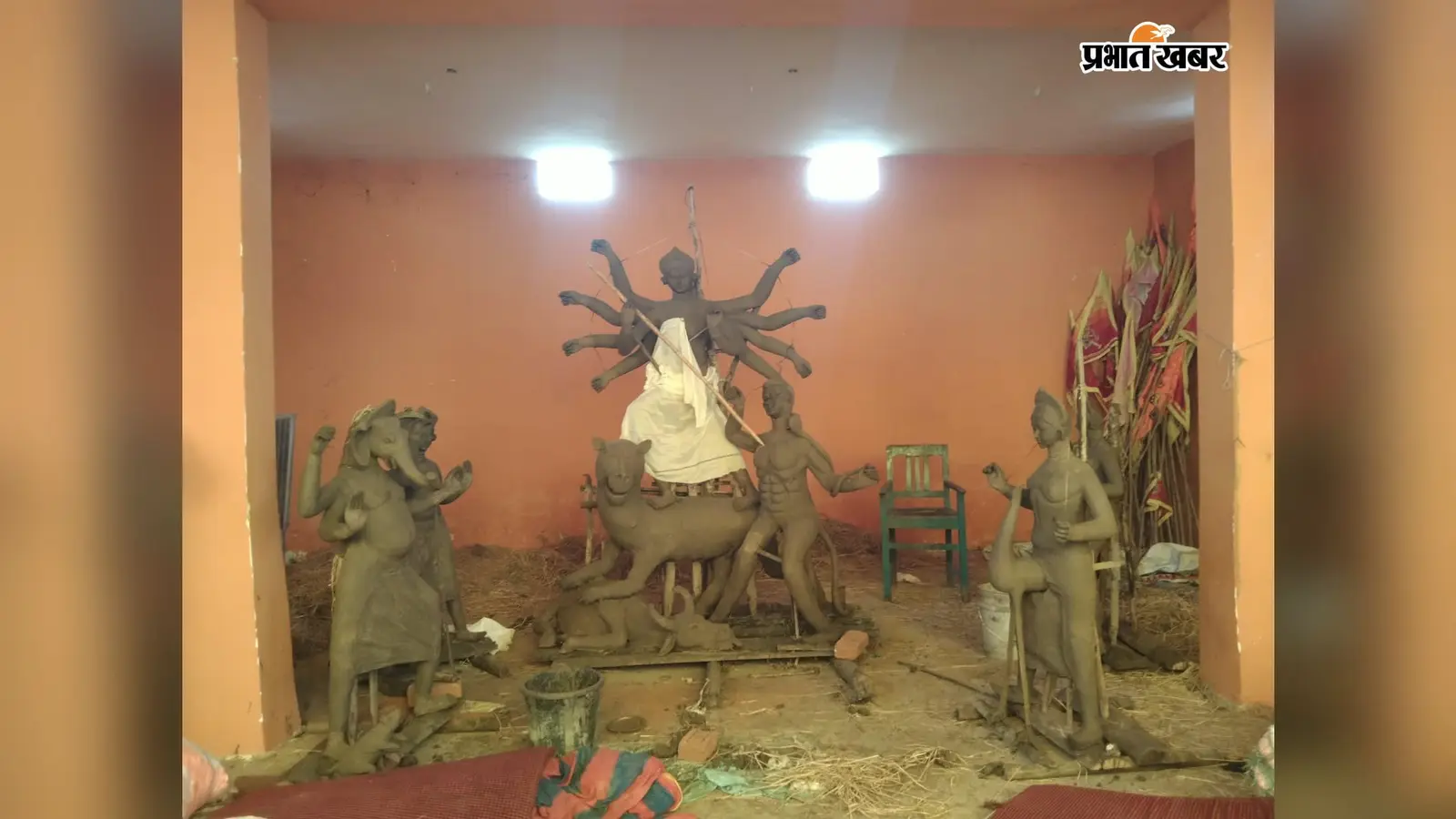 हेरहंज में रविवार से शारदीय नवरात्र, हाथी पर होगा मां दुर्गा का आगमन