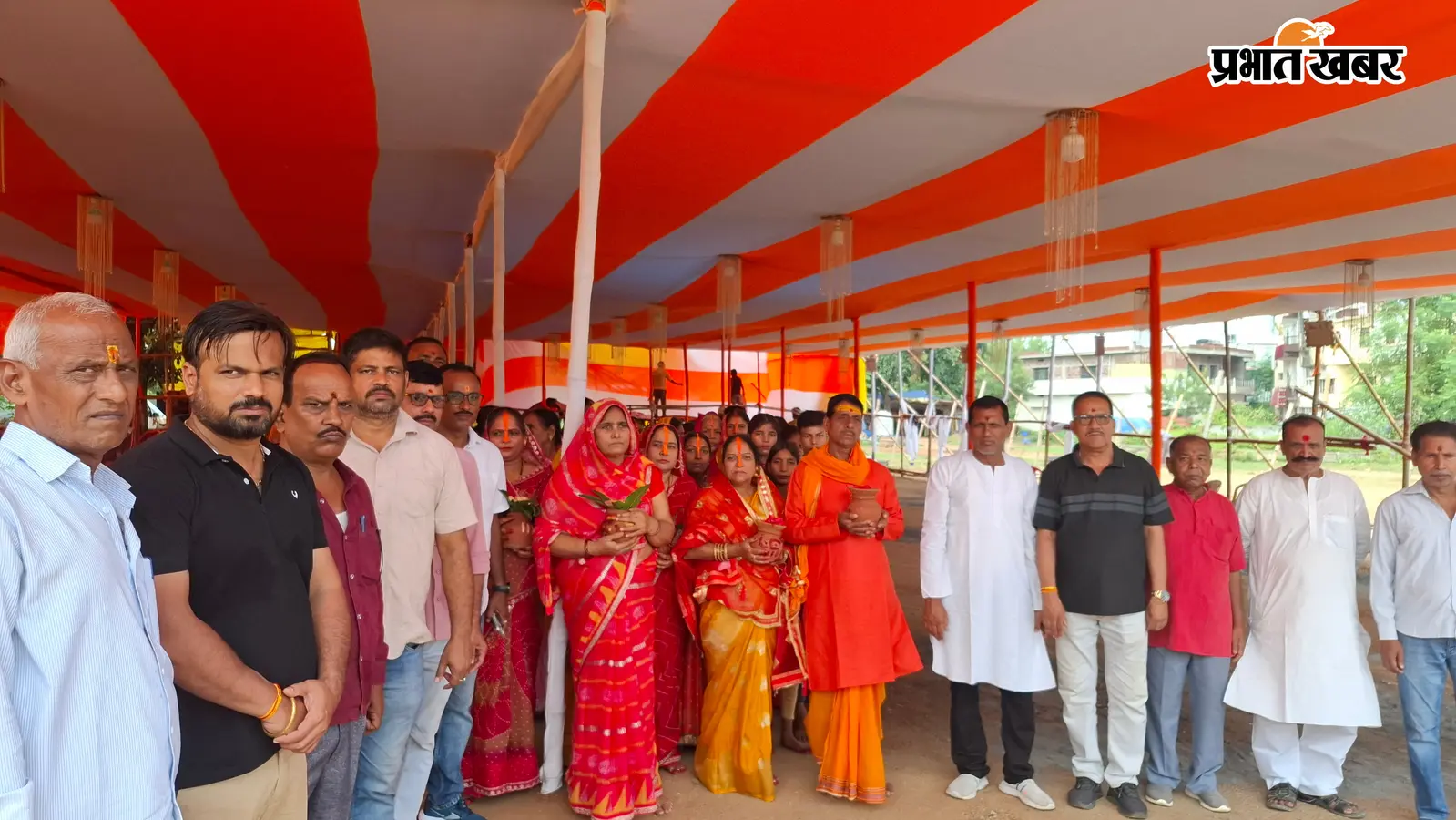 जय श्रीराम के जयघोष के साथ निकली कलश यात्रा, आज से मानस पाठ