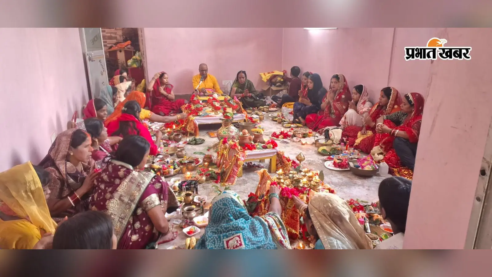 दारू, झुमरा व पुनाई में कलश स्थापना के साथ शारदीय नवरात्र शुरू