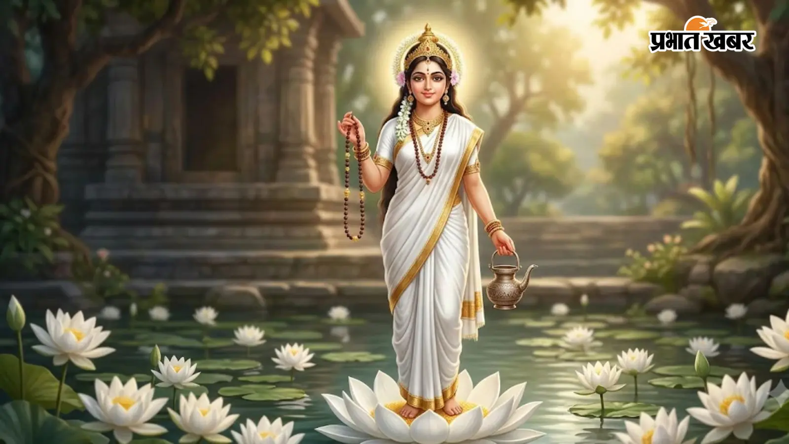 नवरात्रि का दूसरा दिन: मां ब्रह्मचारिणी की पूजा आज, जानें विधि, मंत्र,भोग