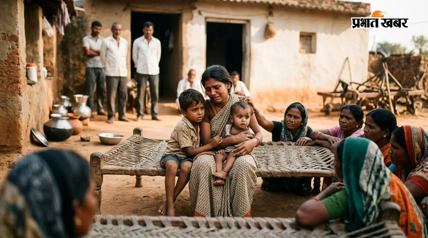 जहरीले सांप के डंसने से मजदूर की मौत, पत्नी और दो मासूम बच्चों पर टूटा दुखों का पहाड़