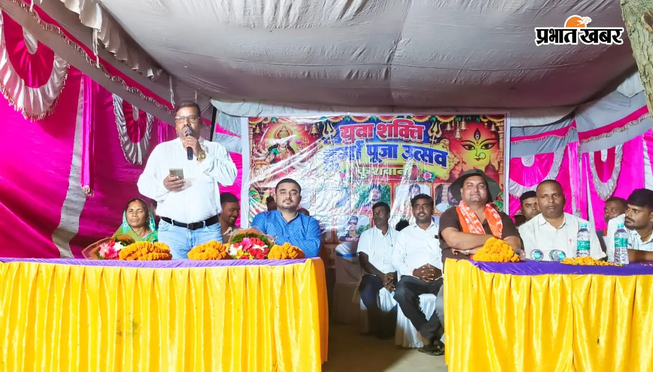 नवरात्र में भक्तिमय हुआ केतार, मंदिरों और पूजा पंडालों के साथ गांवों में भी सजे धार्मिक कार्यक्रम