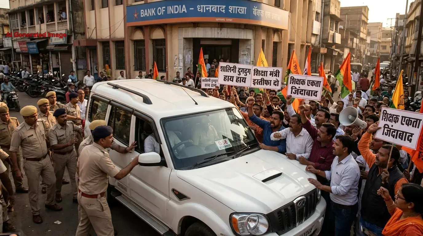 धनबाद डीएसइ दुर्व्यवहार मामला: जानिए शिक्षक संघ के किन नेताओं पर दर्ज हुई प्राथमिकी और क्या हैं आरोप