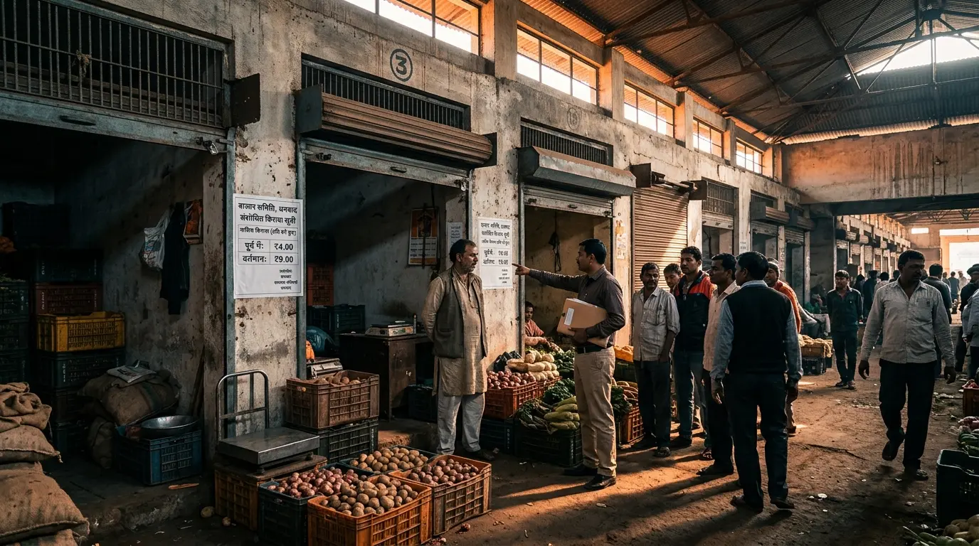 धनबाद: बाजार समिति की दुकानों का किराया 125% बढ़ा, अब चार की जगह देने होंगे नौ रुपये प्रति वर्ग फुट