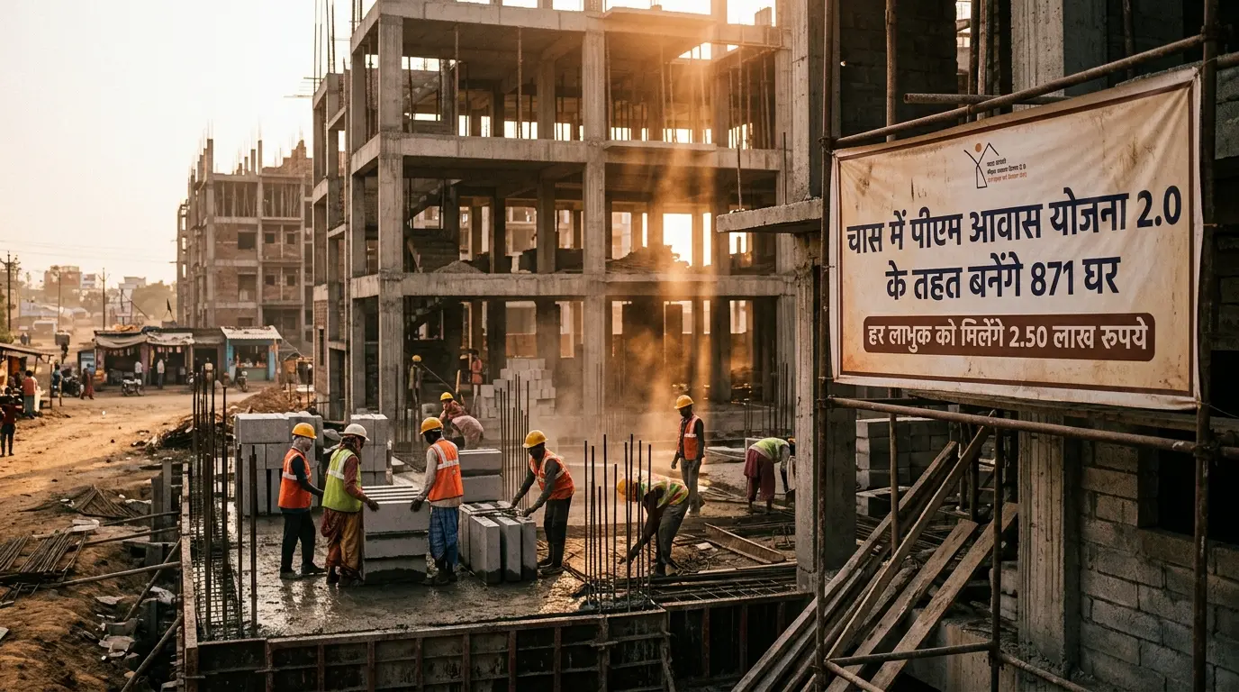 चास में पीएम आवास योजना 2.0 के तहत बनेंगे 871 घर, हर लाभुक को मिलेंगे 2.50 लाख रुपये