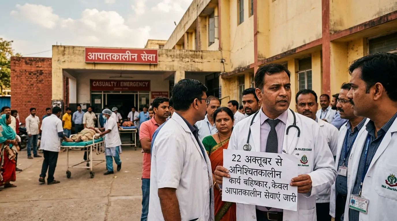 -डॉक्टरों का अल्टीमेटम: 22 अक्तूबर से अनिश्चितकालीन कार्य बहिष्कार