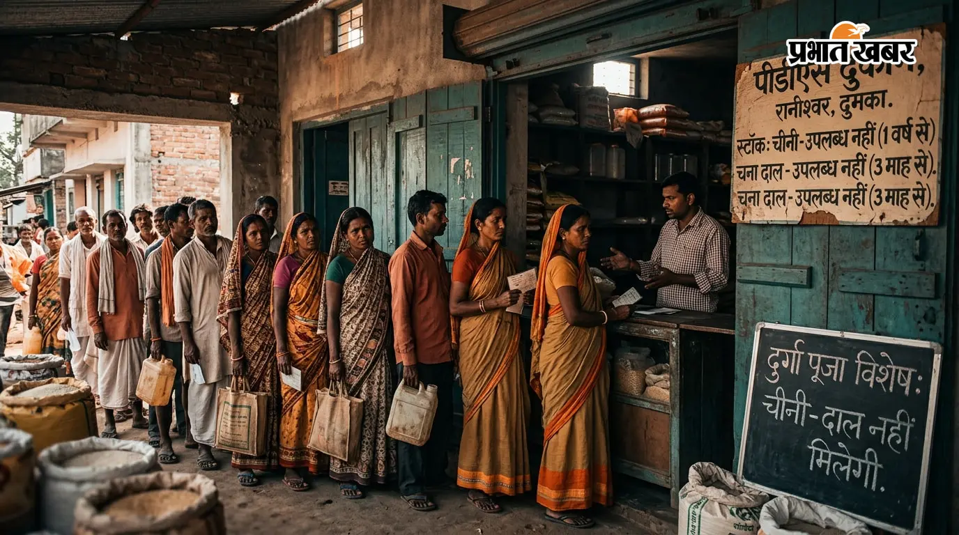 दुर्गा पूजा से पहले रानीश्वर के कार्डधारियों को झटका, साल भर से चीनी गायब; तीन माह से चना दाल का भी इंतजार