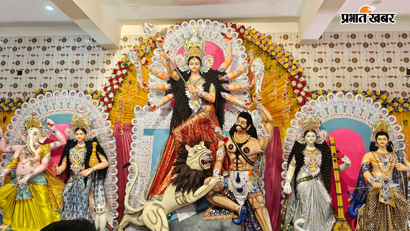 गोपीकांदर में दुर्गोत्सव की धूम,भव्य कलश यात्रा के साथ संपन्न हुई सप्तमी पूजा
