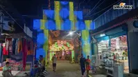 Photos : मनेर में विक्टोरिया पैलेस की तर्ज पर बना दुर्गा पूजा पंडाल, रंगीन रोशनी से जगमगाया शहर
