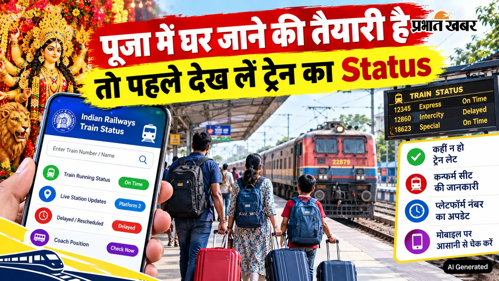 पूजा की छुट्टी में ट्रेन यात्रा का प्लान है? 19 से 25 अक्टूबर तक कई ट्रेनें रहेंगी प्रभावित, पहले जान लें अपडेट