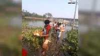 महाशय ड्योढ़ी दुर्गा मंदिर में बोधन घट के साथ मां दुर्गा का आगमन, बंगाली टोला में गूंजे जयकारे