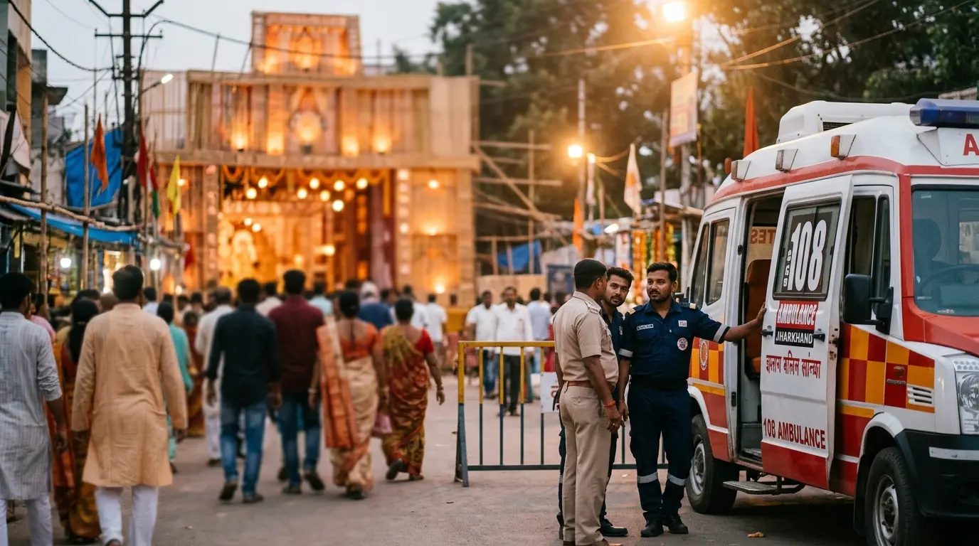 पंडाल घूमते समय तबीयत बिगड़ी तो तुरंत मिलेगी मदद, रांची में 3 जगह मेडिकल टीम और 5 जगह एंबुलेंस तैनात
