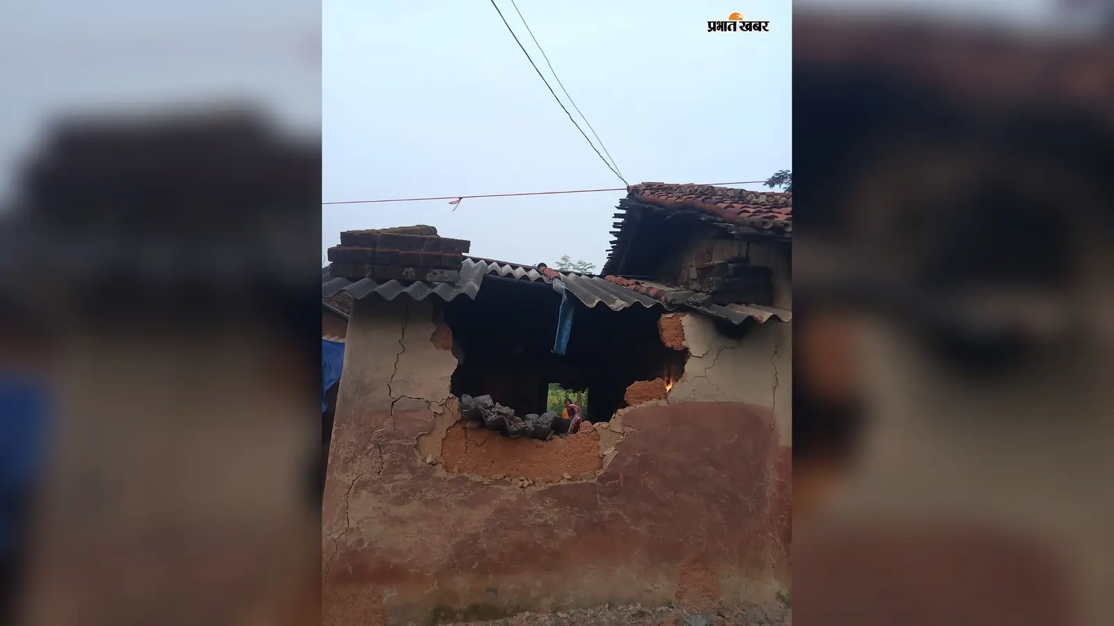 रसूनिया में हाथी का कहर, घर में मचायी तबाही, खेतों में धान की फसल भी कर रहे बर्बाद