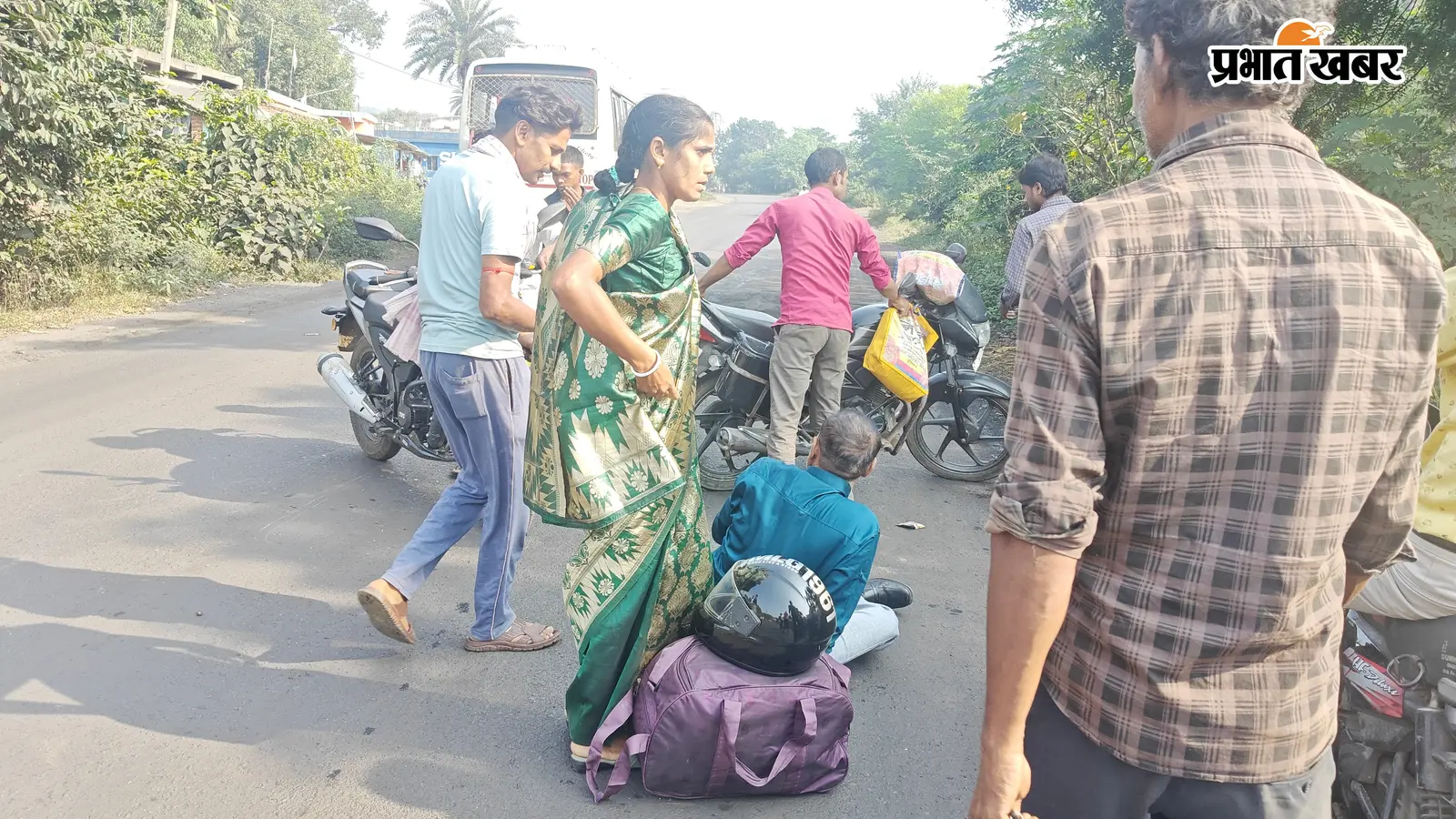 गोविंदपुर– साहिबगंज स्टेट हाईवे पर भीषण हादसा: दो बाइक की आमने सामने टक्कर में चार घायल