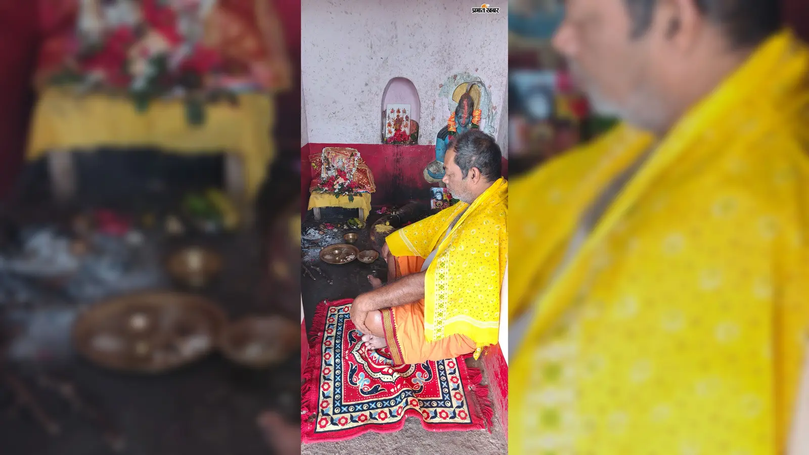 300 फुट ऊंची सुनसान पहाड़ी पर 10 साल से साधना कर रहे शिक्षक अनूप पांडेय, नवरात्र में नौ दिनों तक नहीं आते घर