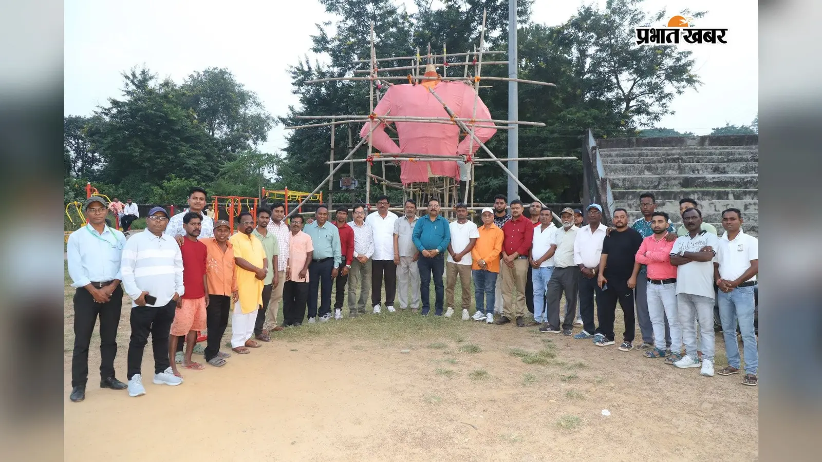 बागुनहातु में बुधवार को होगा 32वां सार्वजनिक रावण दहन महोत्सव, भव्य आयोजन की तैयारी में जुटे बस्तीवासी