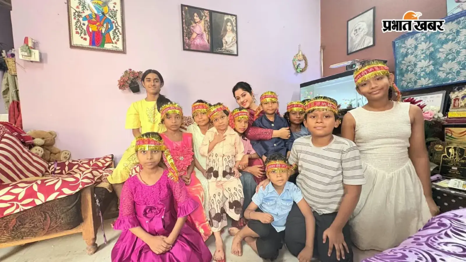 आदित्यपुर की ब्रांड एंबेसडर ने किया कन्या पूजन, कोल्हानवासियों को दीं शुभकामनाएं