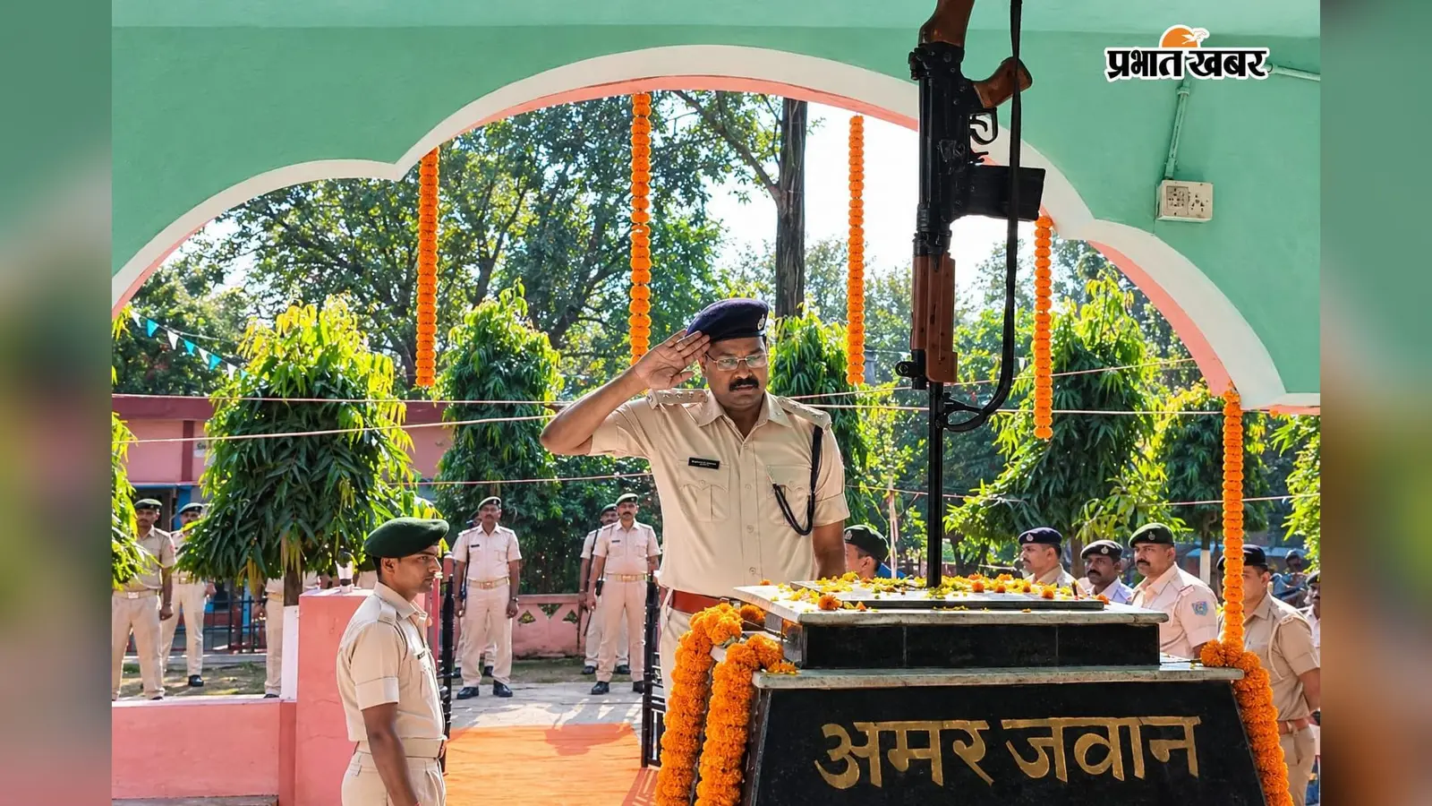 जैप-5 में शहीद पुलिसकर्मियों को नमन, झारखंड के तीन जवानों की शहादत को किया गया याद