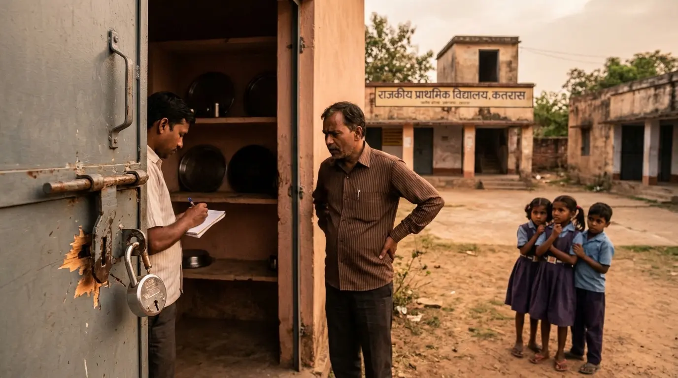 कतरास के इस सरकारी स्कूल में चोरों का धावा, ताला तोड़कर मध्याह्न भोजन के बर्तन चुराए