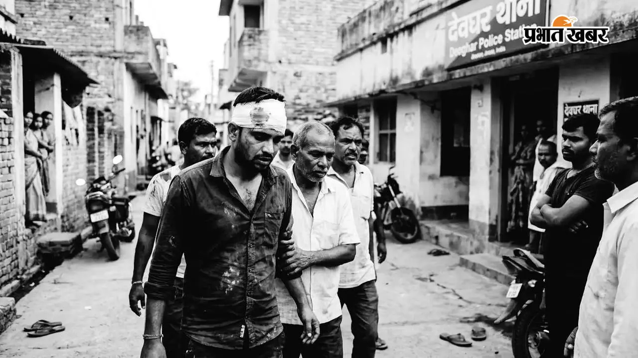 देवघर के बरमसिया में आपसी विवाद ने पकड़ा तूल: घर में घुसकर सिर फोड़ा, खून से लथपथ हालत में पहुंचा थाना