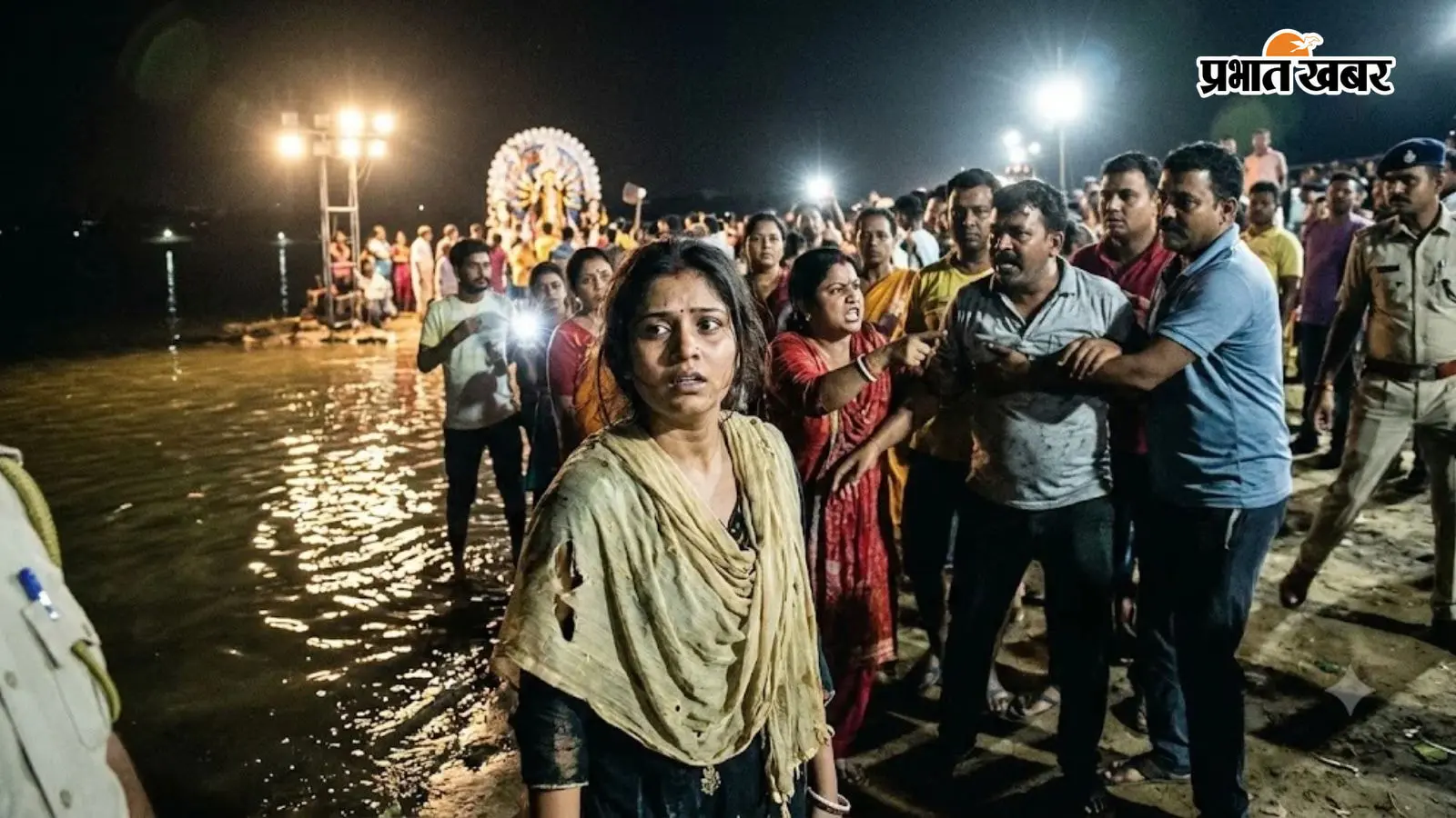 रांची में दुर्गा प्रतिमा विसर्जन के दौरान विवाद, महिला को कांके डैम में धक्का देने का आरोप