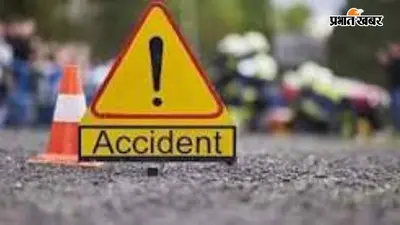 चांदनी चौक पर अनियंत्रित ट्रक ने बाइक सवार को मारी ठोकर, हालत गंभीर