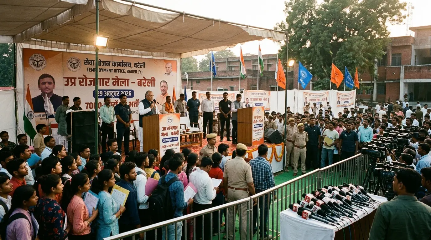 UP Rojgar Mela: बरेली में 29 अक्टूबर को लगेगा रोजगार मेला, 7 हजार से ज्यादा पदों पर नौकरी का मौका, जानें पूरी डिटेल