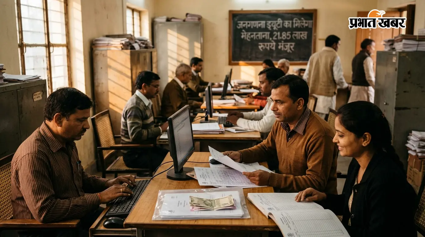 जनगणना ड्यूटी का मिलेगा मेहनताना,21.85 लाख रुपये मंजूर
