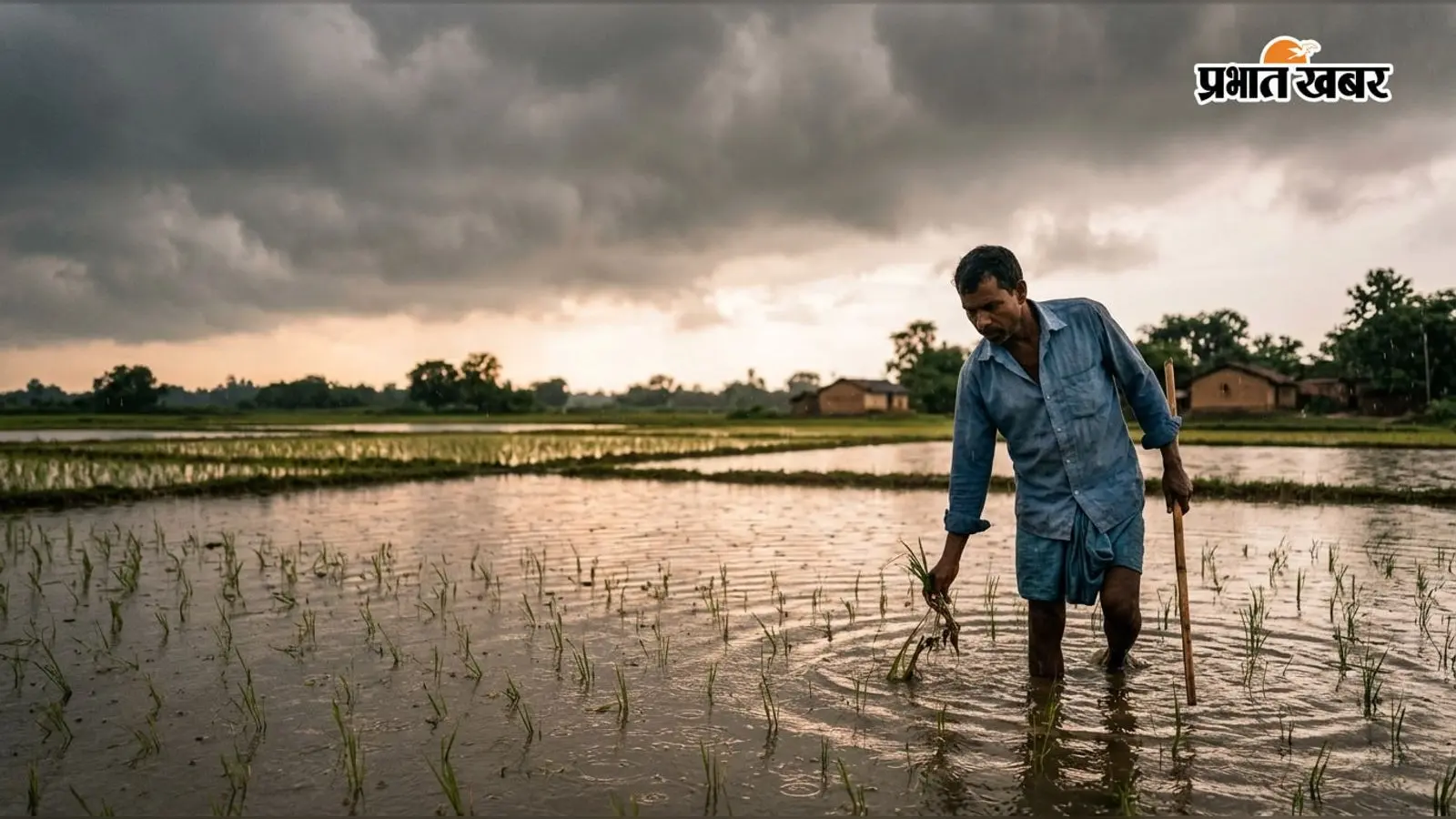 साहिबगंज में छाये बादल, बूंदाबांदी के बाद भारी बारिश के आसार; धान पर मंडराया खतरा