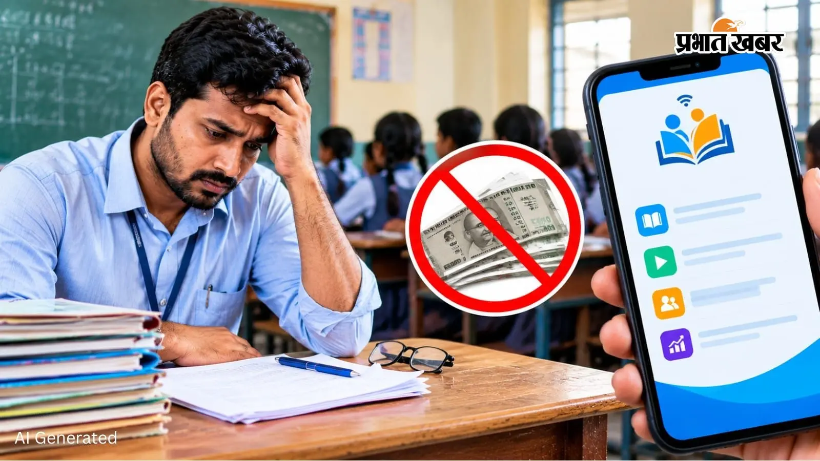 5 स्कूलों के शिक्षकों का वेतन रुका, गुरुजी ऐप पर नहीं किया था सिलेबस अपलोड