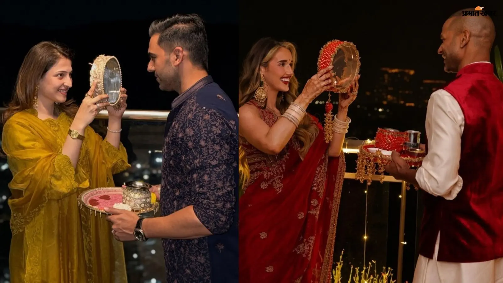 Photos: शिखर धवन से सूर्यकुमार यादव तक, क्रिकेटर्स ने पत्नियों संग ऐसे मनाया करवा चौथ, देखें तस्वीरें