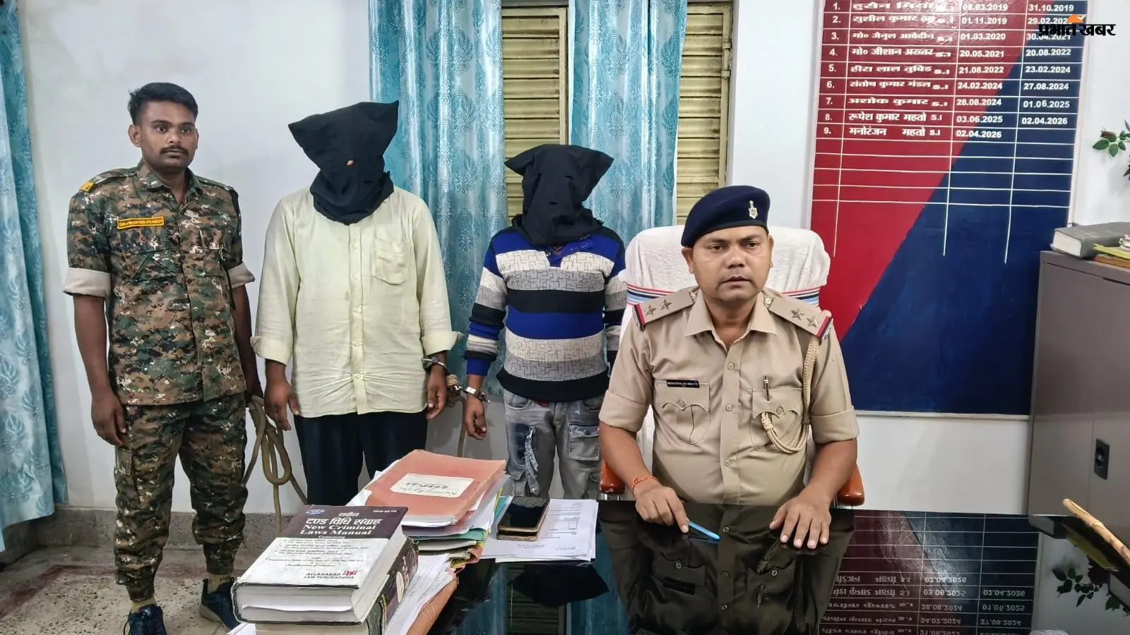 दो बोलेरो में 1200 लीटर स्प्रिट लेकर जा रहे थे तस्कर, देवघर पुलिस ने दो को दबोचा; एक फरार