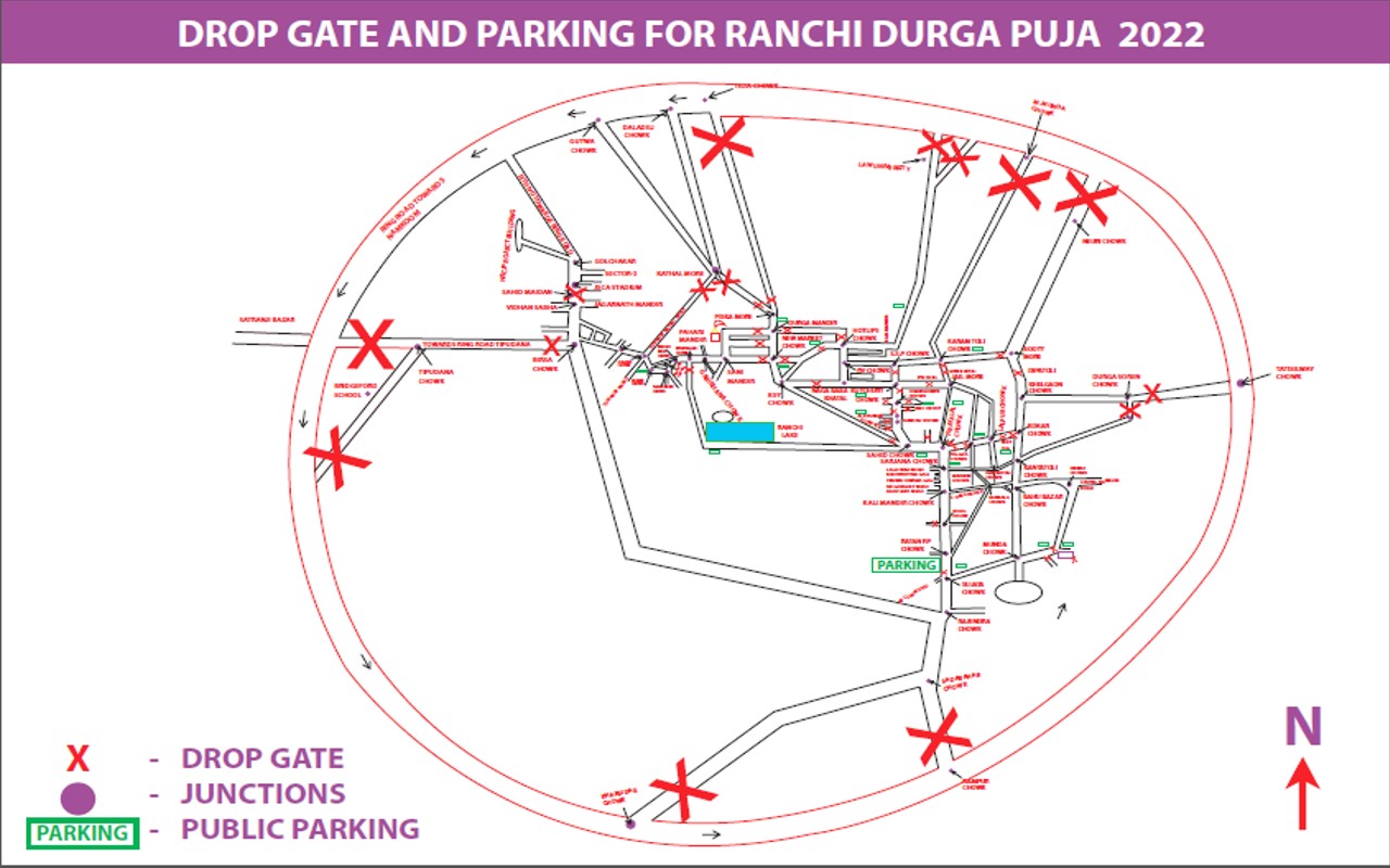 Ranchi Traffic Live Updates : दुर्गा पूजा में जाम से मिलेगी राहत, 2 अक्टूबर से बदलेगी ट्रैफिक व्यवस्था
