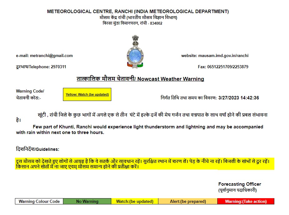 Weather Forecast : इन राज्यों में होगी बारिश, जानें अपने इलाके के मौसम का हाल