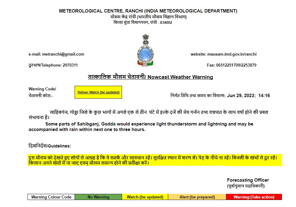 Weather Forecast : राजस्थान में भारी बारिश की चेतावनी, जानें अन्य राज्यों के मौसम का हाल